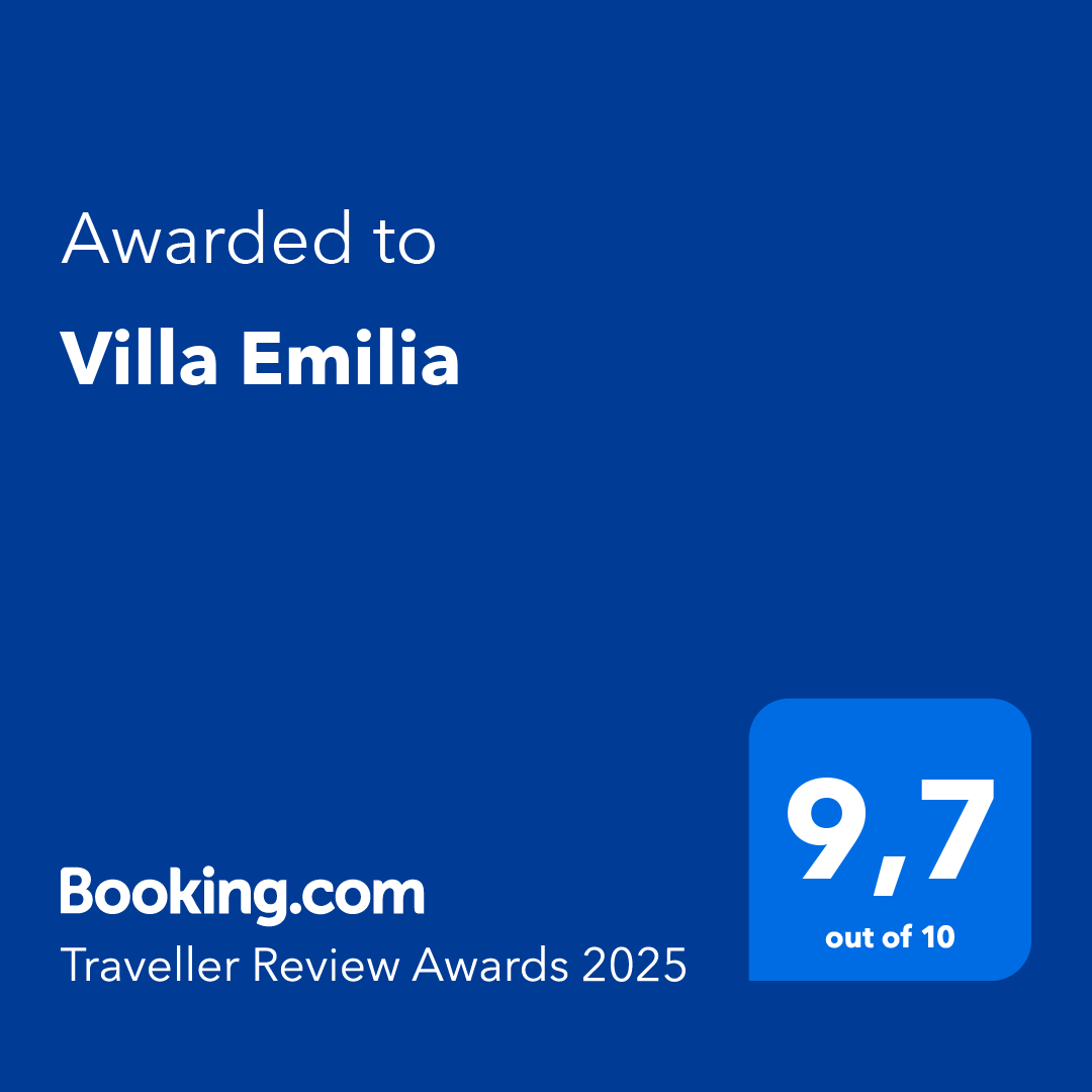 Booking.com Traveller Review Awards 2025 — Villa Emilia 9,7/10