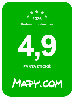 Mapy.com — hodnocení zákazníků 4,9 / fantastické 2026